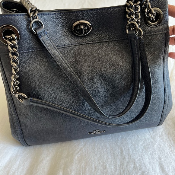 COACH Women's Turnlock Edie Leather Bag - Picture 3 of 10